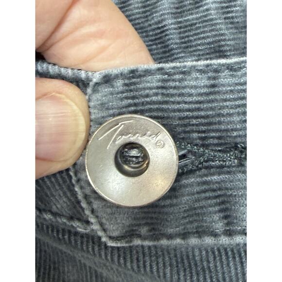 TORRID Women's Gray Corduroy Capris Sz 14 Preppy Classic Casual - Picture 4 of 14
